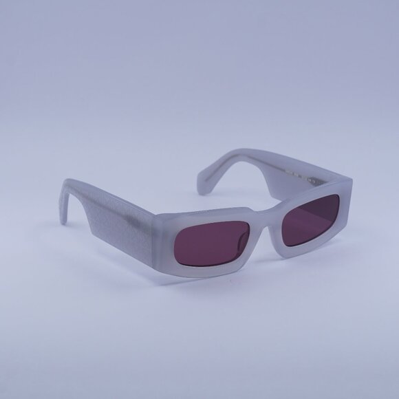 Off-White OERI141 CARY 0928 Sunglasses Grey Rectangle Frame, Burgumdy Lenses - Picture 1 of 9